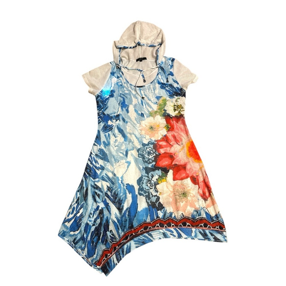 Ativa Blue Floral Swim Coverup